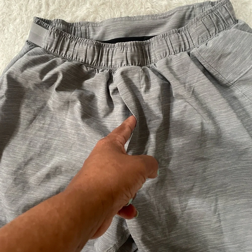 Lululemon Athletica Black and Gray Shorts